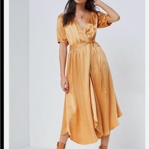 New Anthropologie Maeve Katrina Midi Wrap Dress Size Large